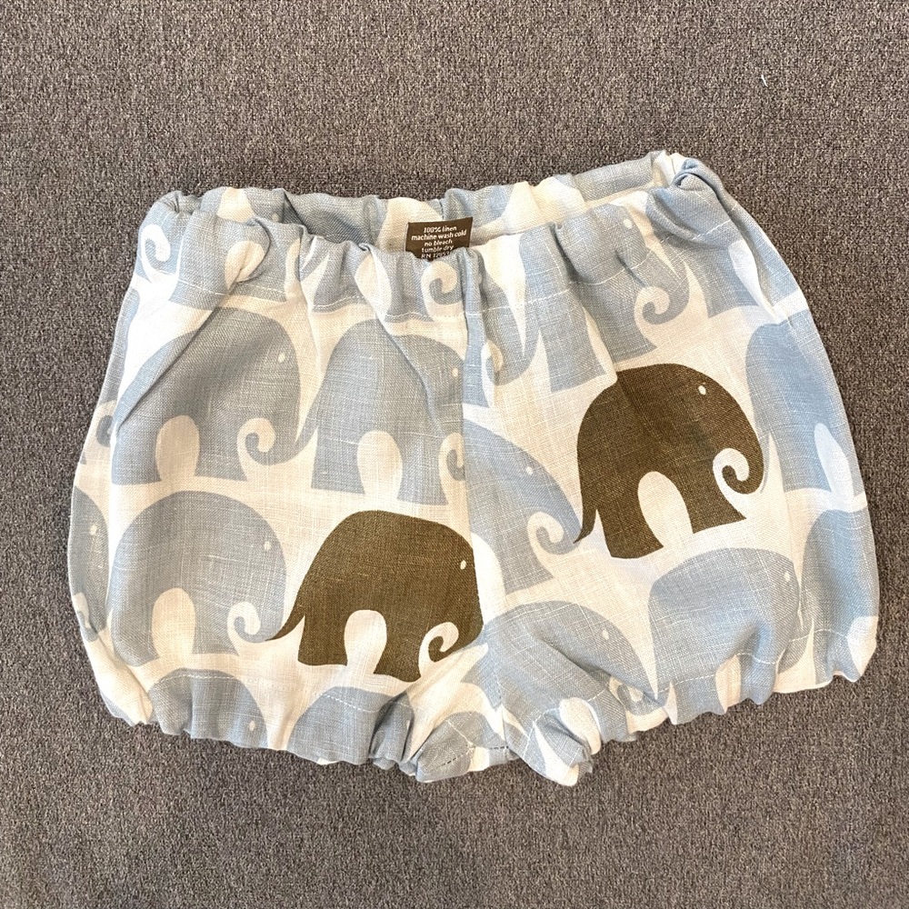 100% linen shorts/diaper cover for boy or girl!